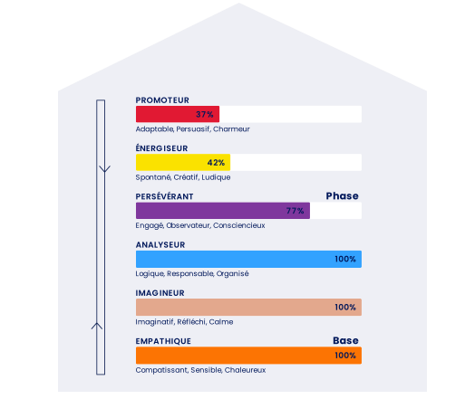 Exemple de structure de personnalité PCM